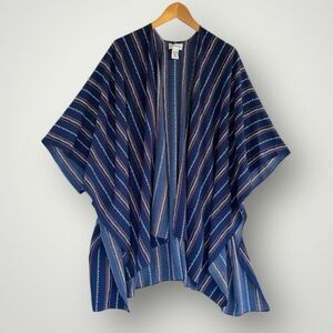 🎉5 for $45 🎉Catherines Open Top Kimono Women One Size S,M,L,XL Blue